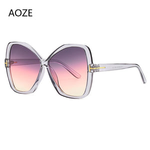 AOZE 2023 Cat eyes sunglasses oversized women ultralight trend Tom frame sunglasses ladies outdoor UV Women ins Popular