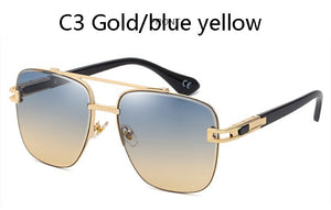 AOZE  Classic Mach Six Style Gradient Sunglasses Cool Men Vintage Brand Design Sun Glasses Oculos De Sol UV400