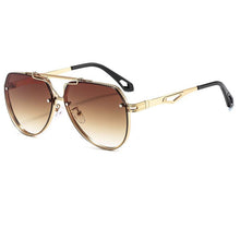Load image into Gallery viewer, AOZE   Pilot style metal gradient cool men women's sunglasses r