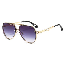 Load image into Gallery viewer, AOZE   Pilot style metal gradient cool men women's sunglasses r
