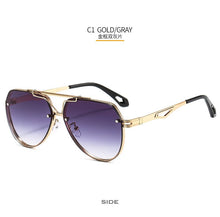 Load image into Gallery viewer, AOZE   Pilot style metal gradient cool men women's sunglasses r