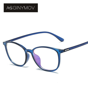 AS GINYMOV Anti-Blue Light Computer Glasses Optical Spectacle Frame for Men Women Myopia Optical Eyewear Frame Transparent Lens