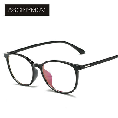 AS GINYMOV Anti-Blue Light Computer Glasses Optical Spectacle Frame for Men Women Myopia Optical Eyewear Frame Transparent Lens