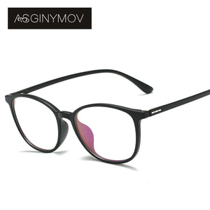 AS GINYMOV Anti-Blue Light Computer Glasses Optical Spectacle Frame for Men Women Myopia Optical Eyewear Frame Transparent Lens