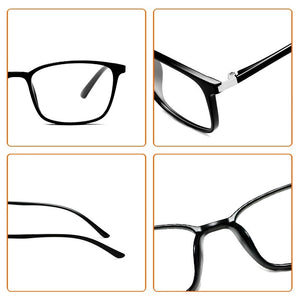 AS GINYMOV Classic Square TR Glasses for Men Women Optical Myopia Spectacle Frame Anti-Blue Light Lens Transparent Eyewear Frame
