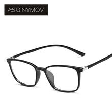 Load image into Gallery viewer, AS GINYMOV Classic Square TR Glasses for Men Women Optical Myopia Spectacle Frame Anti-Blue Light Lens Transparent Eyewear Frame