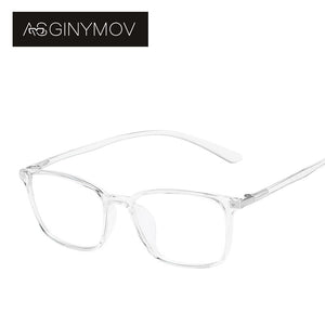 AS GINYMOV Classic Square TR Glasses for Men Women Optical Myopia Spectacle Frame Anti-Blue Light Lens Transparent Eyewear Frame