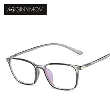 Load image into Gallery viewer, AS GINYMOV Classic Square TR Glasses for Men Women Optical Myopia Spectacle Frame Anti-Blue Light Lens Transparent Eyewear Frame