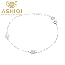 Carica l'immagine nel visualizzatore di Gallery, Pearl bracelets for women 925 sterling silver Charm Bracelets &amp; Bangles pearl jewelry gift