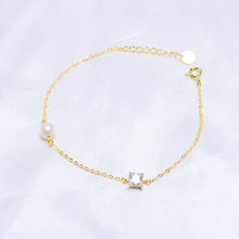 Carica l'immagine nel visualizzatore di Gallery, Pearl bracelets for women 925 sterling silver Charm Bracelets &amp; Bangles pearl jewelry gift