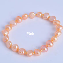 Carica l'immagine nel visualizzatore di Gallery, Braccialetti di perle da donna Braccialetti e braccialetti con perline di cristallo di perle barocche multicolori, regalo di gioielli FI 