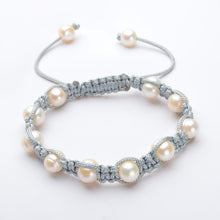 Carica l'immagine nel visualizzatore di Gallery, Braccialetti tibetani con portafortuna perla naturale genuina per donne Nodi fatti a mano colore corda nera Regalo di Natale 