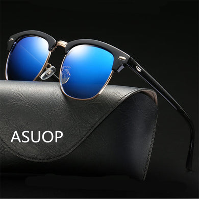 ASOUZ 2023 oval men's sunglasses UV400 classic retro brand designer design ladies glasses UV400 driving sunglasses