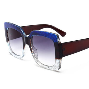 ASOUZ 2023 square ladies sunglasses classic brand design square men's glasses UV400 large frame driving sunglasses