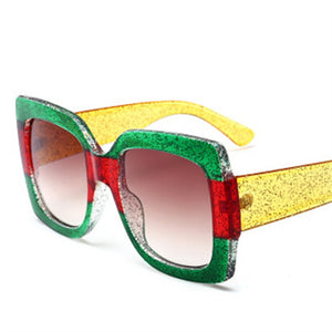 ASOUZ 2023 square ladies sunglasses classic brand design square men's glasses UV400 large frame driving sunglasses