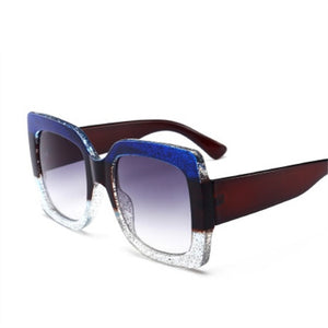 ASOUZ 2023 square ladies sunglasses classic brand design square men's glasses UV400 large frame driving sunglasses