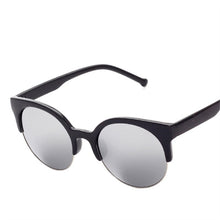 Load image into Gallery viewer, ASUOP round ladies sunglasses men&#39;s half frame glasses international classic brand design UV400 driving goggles
