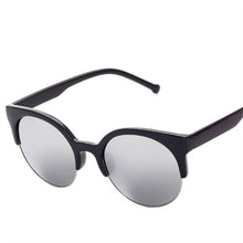 Load image into Gallery viewer, ASUOP round ladies sunglasses men&#39;s half frame glasses international classic brand design UV400 driving goggles