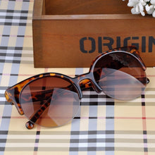 Load image into Gallery viewer, ASUOP round ladies sunglasses men&#39;s half frame glasses international classic brand design UV400 driving goggles