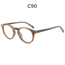 Load image into Gallery viewer, AZB Vintage Clear Glasses Cat Eye Wooden Glasses Frame Men Women Transparent Lens Glasses Wood Optical Eyewear frames HB030