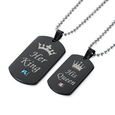 Coppia Collana Tag Collane con ciondolo per uomo Donna Carte dell'esercito militare per l'amante Regalo di Natale Dropshipping 