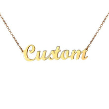 Carica l&#39;immagine nel visualizzatore di Gallery, Collana con nome Collane personalizzate personalizzate in acciaio inossidabile per collana con pendente stile semplice da donna Dropshipping 