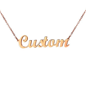 Collana con nome Collane personalizzate personalizzate in acciaio inossidabile per collana con pendente stile semplice da donna Dropshipping 
