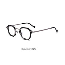 Load image into Gallery viewer, Acetate Alloy Glasses Frame Vintage Square Men Prescription Myopia Optical Eyeglasses Women  Brand Japan Handmade Eyewear