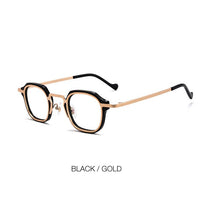 Load image into Gallery viewer, Acetate Alloy Glasses Frame Vintage Square Men Prescription Myopia Optical Eyeglasses Women  Brand Japan Handmade Eyewear