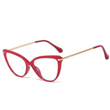 Load image into Gallery viewer, Acetate Cat Eye Glasses Frame Modern Design Optics Degree Glasses Frame Anti-blue Lens Eyewear Women Decorative Glasses