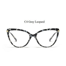 Load image into Gallery viewer, Acetate Cat Eye Glasses Frame Modern Design Optics Degree Glasses Frame Anti-blue Lens Eyewear Women Decorative Glasses