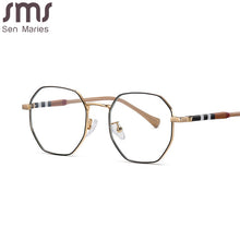 Carica l&#39;immagine nel visualizzatore di Gallery, Acetate Computer Eyeglasses Men  Brand Designer Metal Anti Blue Light Optical Glasses Frames Women Retro Eyewear