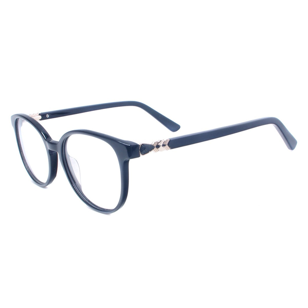 Acetate Oval Full Rim Men And Women Optical Spectacles Frame For Myopia Prescription Lenses