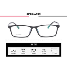 Load image into Gallery viewer, Acetate Frame Eyewear Full Rim Optical Glasses Frame for Men and Women Rectangular Spectacles
