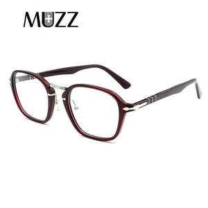 Acetate Glasses Frame Men Eyeglasses Frame Myopia Optical Eyeglasses Frame Vintage Style Square Student Computer Goggles Eyewear