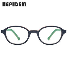 Load image into Gallery viewer, Acetate Glasses Frame Men Round Prescription Spectacles Eyewear 2023 Women Nerd Myopia Optical Frames Wood Grain Eyeglasses 9102