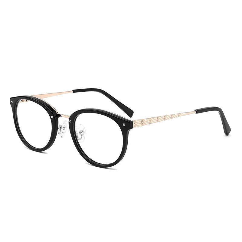 Acetate Glasses Frame Myopia Progressive  Prescription Eyeglasses Round Women  Optical Spectacles 2023 Design
