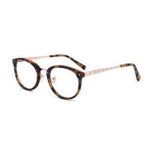Acetate Glasses Frame Myopia Progressive  Prescription Eyeglasses Round Women  Optical Spectacles 2023 Design