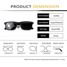 Load image into Gallery viewer, Acetate Men&#39;S Glasses Frames Magnetic Clip On Sunglasses Square Women Prescription Glasses Magnet Polarized Sun Glasses Goggle