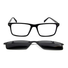 Load image into Gallery viewer, Acetate Men&#39;S Glasses Frames Magnetic Clip On Sunglasses Square Women Prescription Glasses Magnet Polarized Sun Glasses Goggle