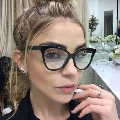 Acetate Optical Eyeglasses Fashion Female Stylish Frame Spectacles for Women Prescription Eyewear Glasses Frame Cat-Eye Style