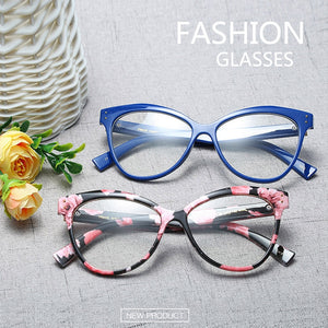 Acetate Optical Eyeglasses Fashion Female Stylish Frame Spectacles for Women Prescription Eyewear Glasses Frame Cat-Eye Style