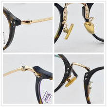 Load image into Gallery viewer, Acetate Optical Glasses Frame Men 2023 Brand Vintage myopia Prescription Eyeglasses Women Retro Round Spectacles Eyewear 1294