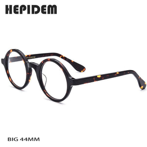 Acetate Optical Glasses Frame Men Full Retro Vintage Round Circle Prescription Eyeglasses Nerd Women Spectacles Myopia Eyewear