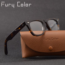 Carica l&#39;immagine nel visualizzatore di Gallery, Acetate Optical clear glasses Frame Men women eyeglasses fake frame spectacles decorative Myopia Clear lens Optical Prescription