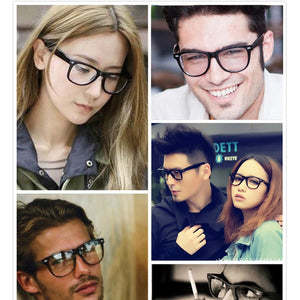 Acetate Optical clear glasses Frame Men women eyeglasses fake frame spectacles decorative Myopia Clear lens Optical Prescription