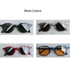 Acetate Rerto Classic Sunglasses for Women Men 2023  Sun Glasses UV400 Protection with Nylon Lens