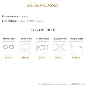 Acetate Rerto Classic Sunglasses for Women Men 2023  Sun Glasses UV400 Protection with Nylon Lens