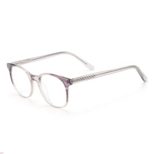 Load image into Gallery viewer, Acetate Round Transparent Men And Women Full Rim Optical Spectacles Frame With Spring Hinge For Prescription Lens
