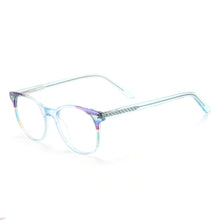 Load image into Gallery viewer, Acetate Round Transparent Men And Women Full Rim Optical Spectacles Frame With Spring Hinge For Prescription Lens
